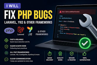 fix PHP laravel yii2 bugs