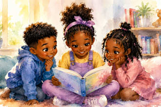 illustrate children kids story book illustration watercolor children kid book