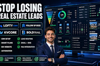 setup lofty CRM follow up boss kvcore boldtrail idx website lofty smart plans