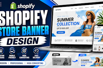 create high converting shopify store banner designs