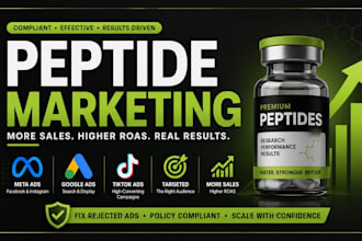 peptide marketing fix peptide ads research google tiktok meta ads for more sales