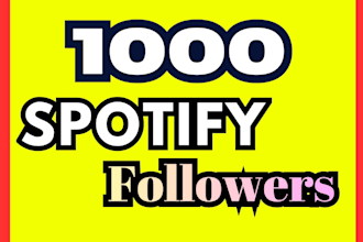 add 1000 spotify followers fast