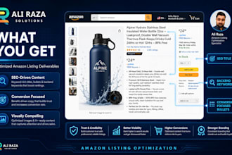 optimize amazon and walmart listings for SEO and conversions