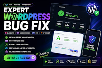 fix website bugs errors and issues