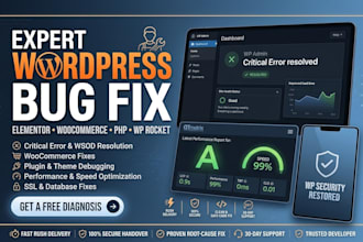 troubleshoot and fix wordpress, woocommerce and elementor issues