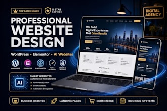 design a modern wordpress website for your business or brand
