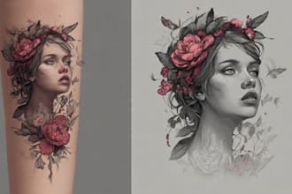 design professional tattoo and custom tattoo