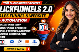 build clickfunnels 2 0 sales funnel, clickfunnels 2 0 website, and automation