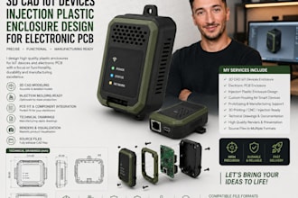 do 3d cad iot devices injection plastic enclosure design for electronic pcb