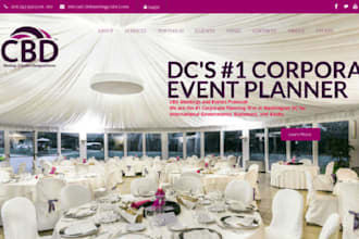 design event booking website, ticket booking website, event website