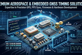 design gnss gps timing pcb, precision clock sync, embedded firmware time sync