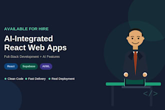 ai integrated react web apps with supabase backend