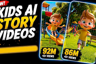 create 3d animated kids learning and nursery rhymes videos