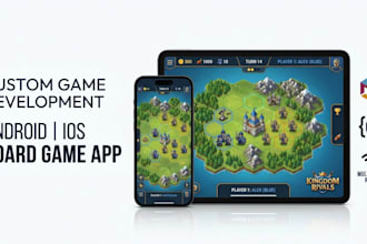 develop custom multiplayer board game and card game app for android and ios