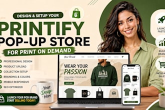 design printify popup store, setup your printify popup store for print on demand