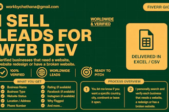 find leads for web devs