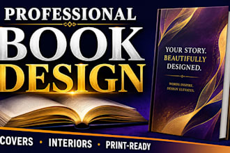 design an eye catching book cover for print or ebook
