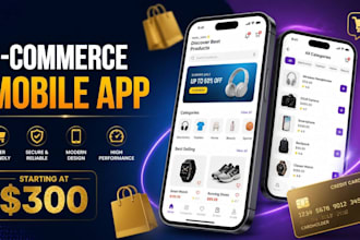 build a complete ecommerce mobile app for ios and android