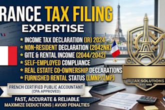 prepare france tax return, french payroll and tax compliance