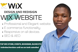 design wix website, wix website redesign or wix online store