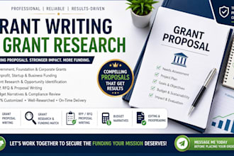 write winning grant proposals and find funding opportunities