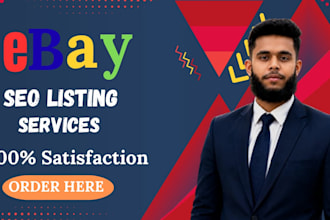 do ebay listing, ebay product listing and product upload