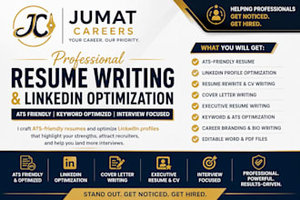 optimize your linkedin profile and write an ats perfect resume that get you hire