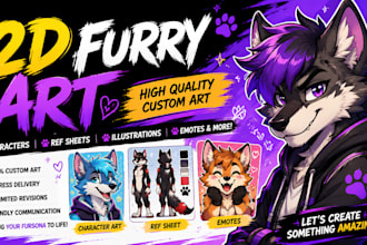 draw art of you furry characters