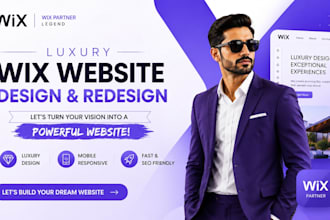 build luxury wix website design custom wix studio redesign high end ecommerce