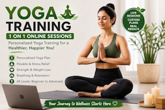 be your yoga trainer online yoga instructor fitness coach