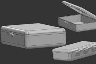 do 3d cad, device enclosure, product housing and mechanical casing with snap fit