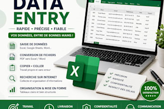 do data entry, back office, excel and administrative tasks