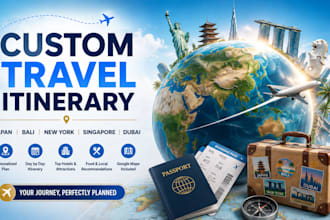 create a personalized travel itinerary for japan bali new york singapore dubia