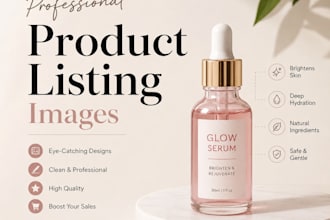 design professional product listing images