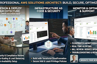 be your AWS certified solutions architect for cloud setup and support