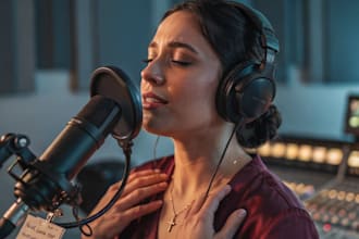 record a powerful female gospel rap verse and vocals for your christian song
