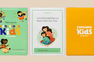 design custom educational flashcards, kids learning cards, montessori flashcard