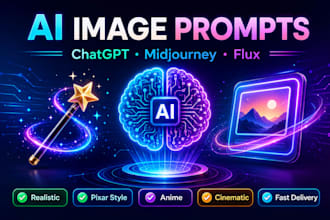write professional ai image prompts for chatgpt and flux