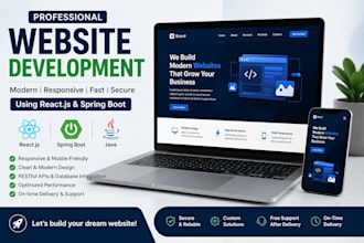 build a responsive website using react and node