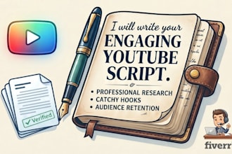 write engaging youtube video scripts