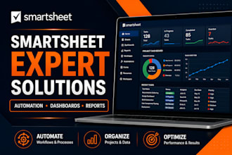 build smartsheet solutions, automation, dashboards and reports