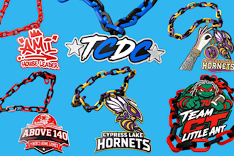 design 3d print hype chain necklace pendant keychain coaster nameplate 3mf in 2h