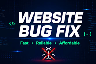 fix bugs in your website react node js wordpress