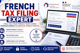 file french taxes using franceconnect and service public portal