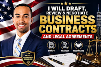 draft, review and negotiate business contracts and legal agreements