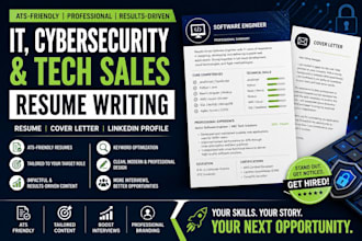 write ats IT, cybersecurity, tech sales resumes