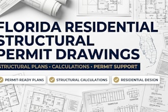 florida residential structural permit drawings
