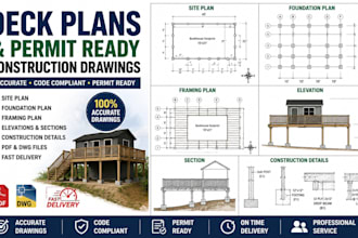 design deck plans and permit ready construction drawings
