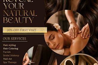 design a professional brochure flyer and canva design