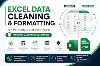 clean and transform your excel and CSV data